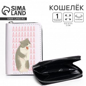 Кошелёк женский «Котик», 12.5x9x2 см