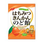 NOBEL Hachimitsu Kinkan Nodo - мандариновые леденцы для горла с медом и маточным молочком