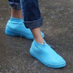 Ультра-эластичные силиконовые бахилы от дождя Waterproof silicone shoe cover