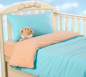Детское трикотажное постельное белье Летний закат (ясли)