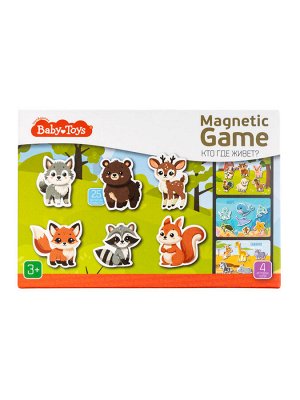 Игра магнитная "Кто где живет?" Магнитные игры