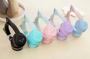 Premium Наушники беспроводные Cat Ears кошачьи ушки светящиеся, 400mAh