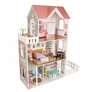Деревянные игрушки: Кукольный дом 3 этажа TX1490 (1/1) (разм. 110*33*120см)