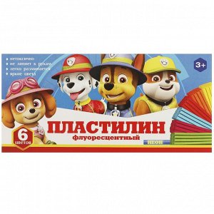 MultiArt Пластилин неон Щенки 6цв. по 90г. MCLN-104241-6-PU, 4660254400962, 360785