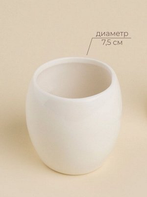 Банка для сыпучих продуктов SL Home «Лесные кролики», 220 мл, 7,5*16 см, фарфор, белая