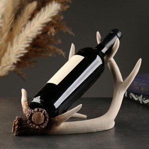 Подставка для бутылки "Рога оленя" 28*25см