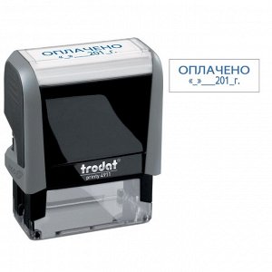 Штамп Ideal "ОПЛАЧЕНО, дата" 38*14мм (161489)