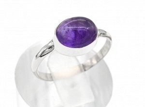 Кольцо аметист 11*8мм., размер-17