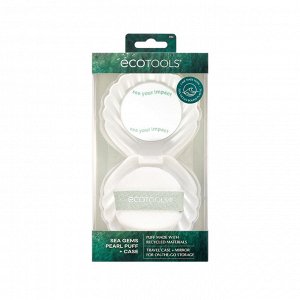 Пуховка для пудры в футляре EcoTools Sea Gems Pearl Puff + Case