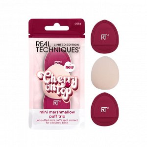 Набор мини-пуховок для макияжа Real Techniques Cherry On Top Mini Marshmallow Puff Trio