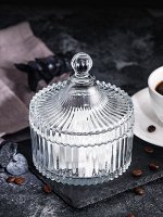 Конфетница - шкатулка, 10 х 11,5 см, 260 мл.,стекло, FANTASY, 1/48