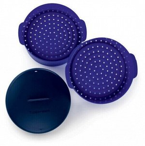 Пароварка 1-уровень с крышкой, синяя - Tupperware®.