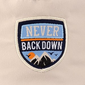 Панама детская Never backdown, бежевая, р-р 54