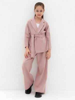 Комплект для девочки (жакет и брюки) MINAKU: PartyDress, пыльно-розовый.