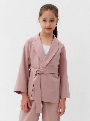 Комплект для девочки (жакет и брюки) MINAKU: PartyDress, пыльно-розовый.