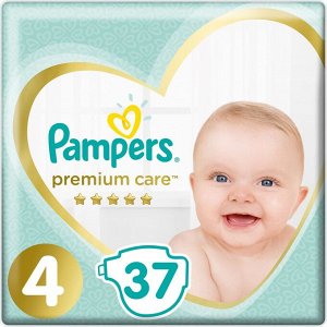 PAMPERS Подгузники Premium Care Maxi (9-14 кг) Экономичная Упаковка 37