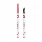 FARRES 7374 Карандаш-маркер для губ с эффектом татуажа LIP LINER PEN тон 302, пыльная роза #  NEW