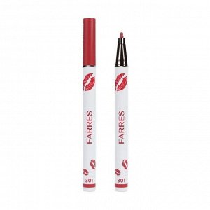 FARRES 7350 Карандаш-маркер для губ с эффектом татуажа LIP LINER PEN тон 301, розовый коралл #  NEW