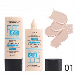 *FARRES 4057 Тональный крем "Fit Me" матирующий, тон 101 светло-бежевый # *
