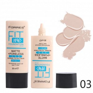 FARRES 4057 Тональный крем "Fit Me" матирующий, тон 103 розово-бежевый #  NEW