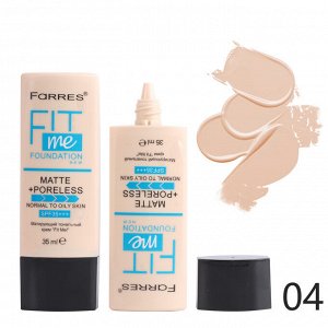 FARRES 4057 Тональный крем "Fit Me" матирующий, тон 104 бежевый #  NEW