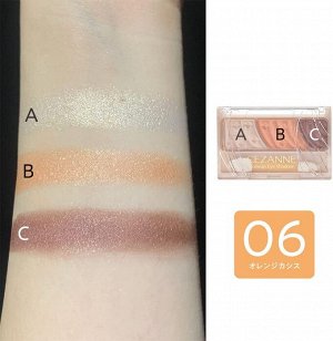 CEZANNE Tone Up Eye Shadow - тени для визуализации яркости глаз
