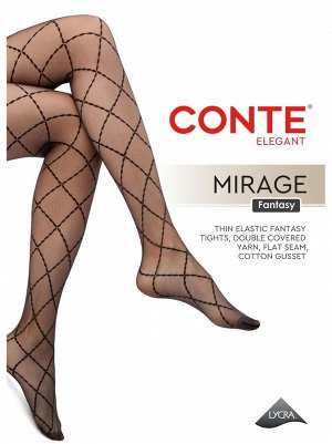 Mirage Колготки женские с рисунком ромбы
