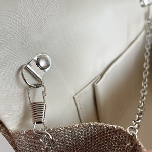 Fashion Клатч женский вечерний золотистый