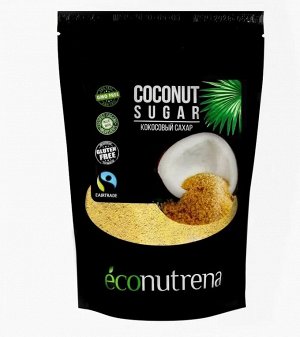 Кокосовый сахар, 250г (светлый) ORGANIC, Econutrena