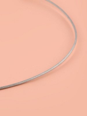 Спицы круговые, для вязания, с металлическим тросом, d=10 мм, 14/80 см