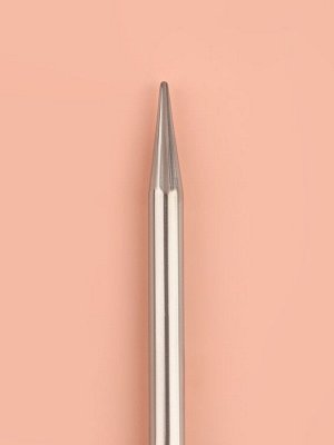 Спицы круговые, для вязания, с металлическим тросом, d=6 мм, 14/80 см