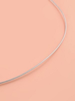 Спицы круговые, для вязания, с металлическим тросом, d=6 мм, 14/80 см