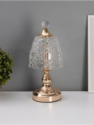 Лампа настольная RISALUX «Элли», LED, 10 Вт, золото, 13.5x13.5x31 см