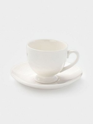 Чайная пара Magisto English tea party, 220 мл, фарфор, серая