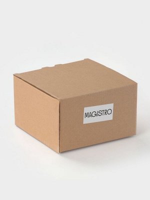 Чайная пара Magistro Vintage, 230 мл, фарфор, серая