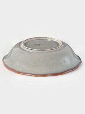 Салатник Magistro Vintage, 600 мл, 19x5 см, фарфор, серый