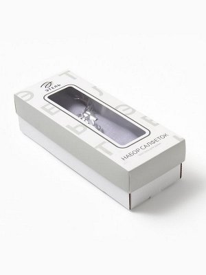 Набор сервировочных салфеток с декоративными кольцами Этель Fawn 46х46 см - 2 шт, 100% лён