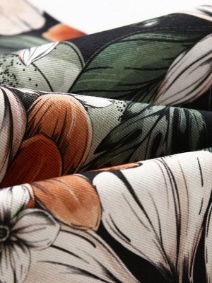 Набор салфеток с декорат. кольцами Этель Meadow flower 40х40 см - 4 шт, 100% хлопок, саржа
