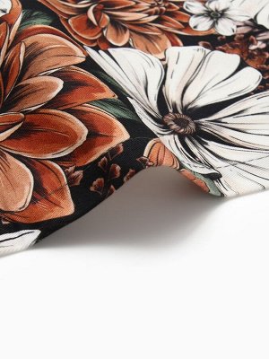 Набор салфеток с декорат. кольцами Этель Meadow flower 40х40 см - 4 шт, 100% хлопок, саржа