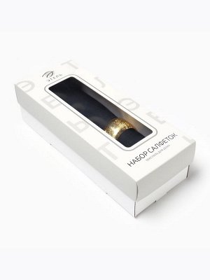 Набор салфеток с декорат. кольцами Этель Dark 40х40 см - 2 шт, 100% лён