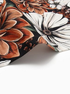 Набор салфеток с декорат. кольцами Этель Meadow flower 40х40 см - 2 шт, 100% хлопок, саржа