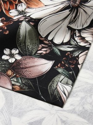 Набор салфеток с декорат. кольцами Этель Meadow flower 40х40 см - 2 шт, 100% хлопок, саржа