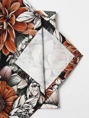 Набор салфеток с декорат. кольцами Этель Meadow flower 40х40 см - 2 шт, 100% хлопок, саржа