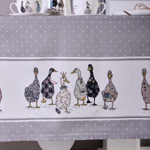 Скатерть FAMILY FARM 140x180 см, 100% хлопок, серый твил с пропиткой, 1 шт.