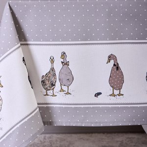 Скатерть FAMILY FARM 140x180 см, 100% хлопок, серый твил с пропиткой, 1 шт.