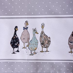 Скатерть FAMILY FARM 140x180 см, 100% хлопок, серый твил с пропиткой, 1 шт.