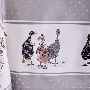 Скатерть FAMILY FARM 140x180 см, 100% хлопок, серый твил с пропиткой, 1 шт.