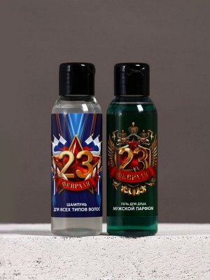Подарочный набор «Тому, кто всегда на высоте», гель для душа и шампунь для волос, 2x100, Чистое счастье