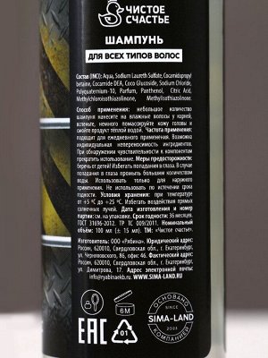 Подарочный набор «Настоящему мужчине», гель для душа и шампунь для волос, 2x100, Чистое счастье