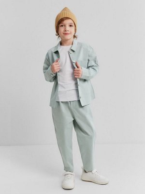 Джинсы для мальчика MINAKU: Jeans collection, цвет серо-голубой.